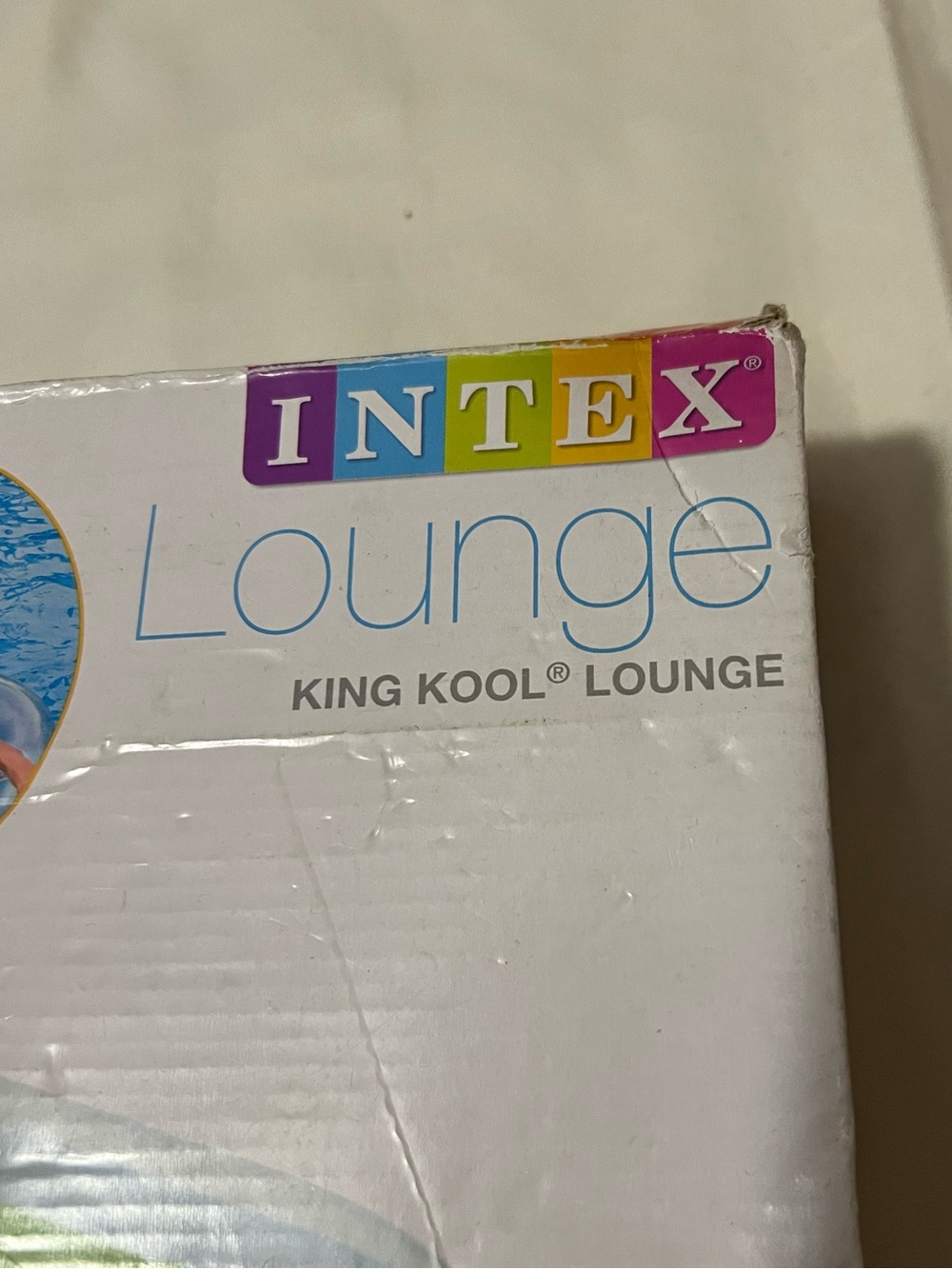 Intex Rainbow King Kool Inflatable Lounge - Blue - Picture 2 of 10